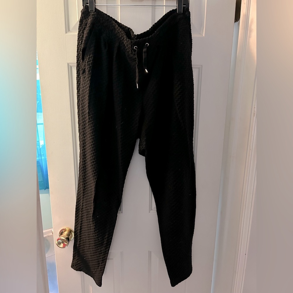 Quilted Joggers with drawstring waist